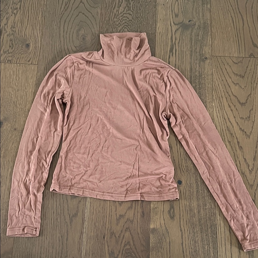 Women's brown Turtleneck Top